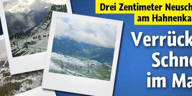 Am Hahnenkamm schneit es