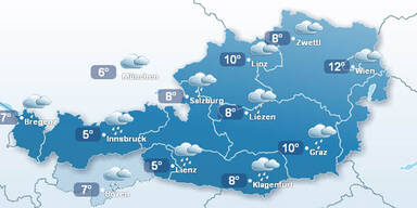 Wetterbesserung, im Süden Regen und Schnee