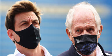 Mercedes-Sportchef Toto Wolff und Red-Bull-Berater Helmut Marko