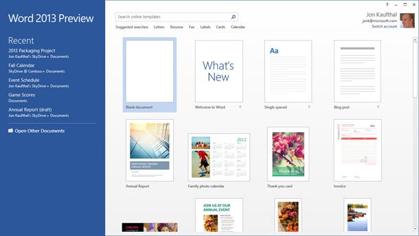 Markstart für Microsoft Office 2013