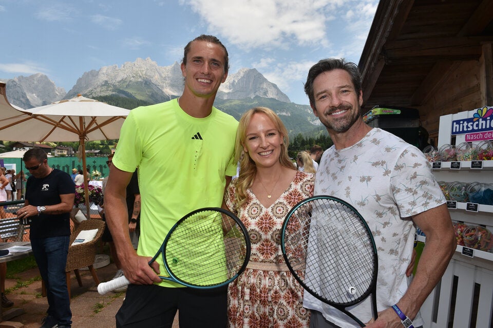 Alexander Zverev, Maria Hauser und Ian Bohen