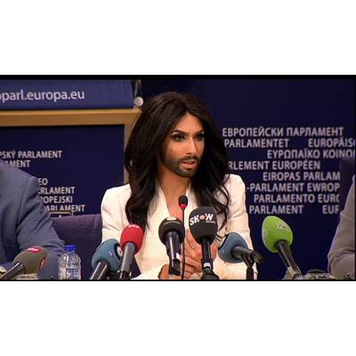 Conchita Wurst: Pressekonferenz im EU-Parlament