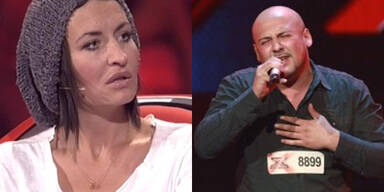 Sarah Connor und Kandidat bei X-Factor