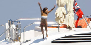 Yacht-Urlaub: Eva Longoria als Badenixe