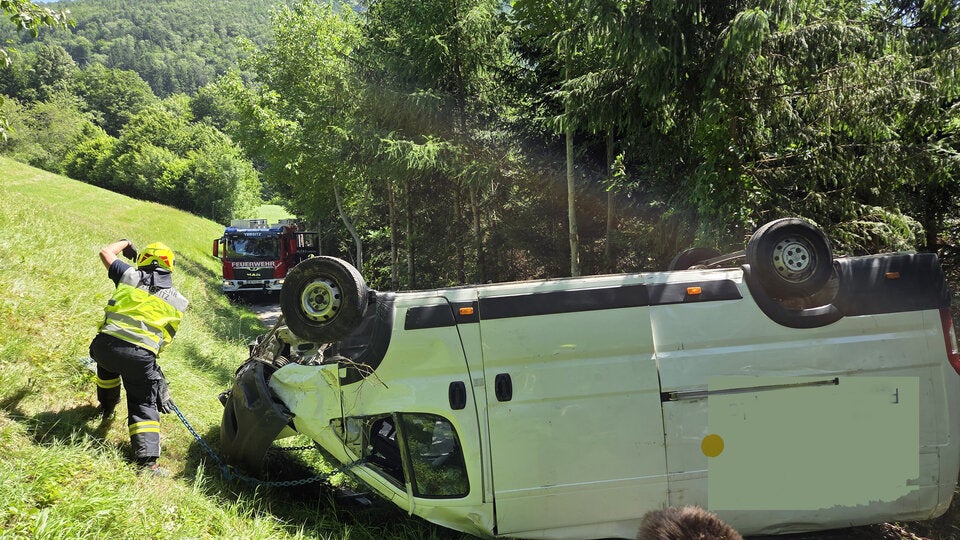 Paketbote überschlug sich bei Zustelltour in Ybbsitz