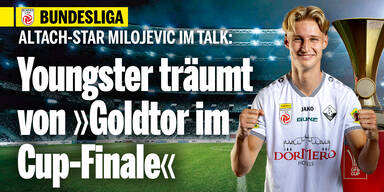 Altach-Youngster Milojević will lesen: »Goldtor im Cup-Finale«