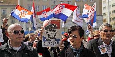 Demonstrationen in Zagreb