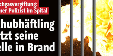 Schubhäftling zündet seine Zelle an