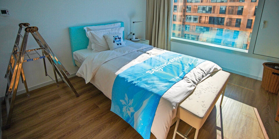 Wenig Platz: Die Zimmer sind bei Olympia sehr minimalistisch gestaltet.