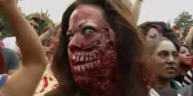 Zombies erobern Strassen in Mexiko