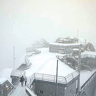 Zugspitze, 31Zentimeter Schnee 