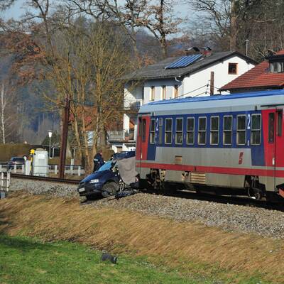 Zugunglück in Walding