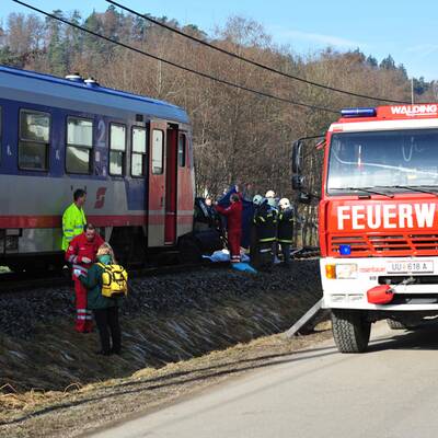 Zugunglück in Walding