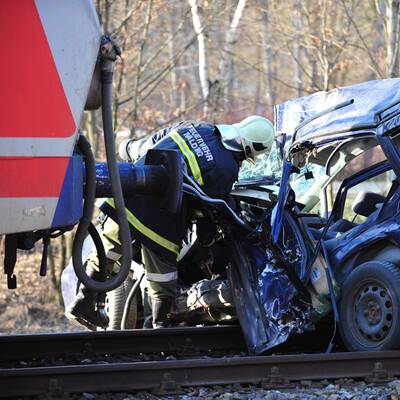 Zugunglück in Walding