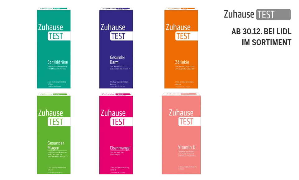 ZuhauseTEST's für die schnelle Eigenanwendung: Ab sofort bei Lidl im Sortiment