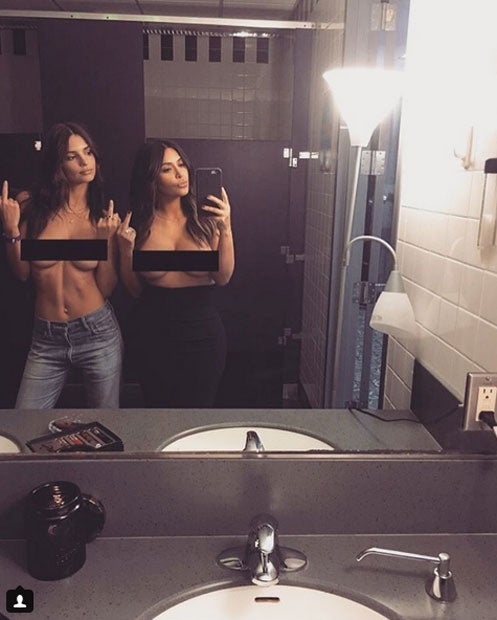Kim Kardashian, Emily Ratajkowski