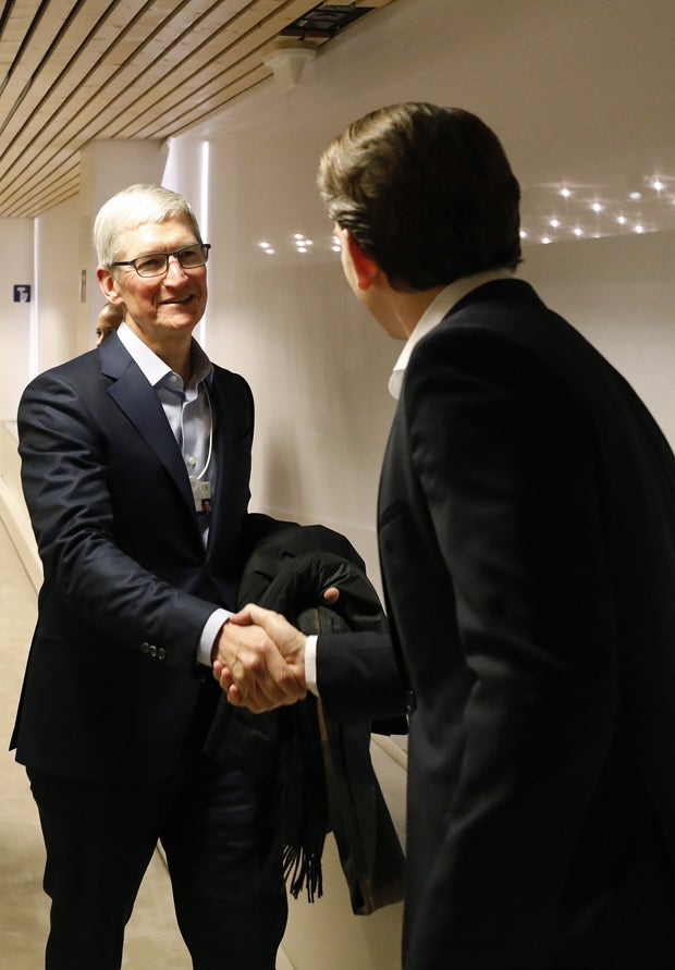 Erste Bilder: Hier trifft Kurz Apple-Boss Tim Cook