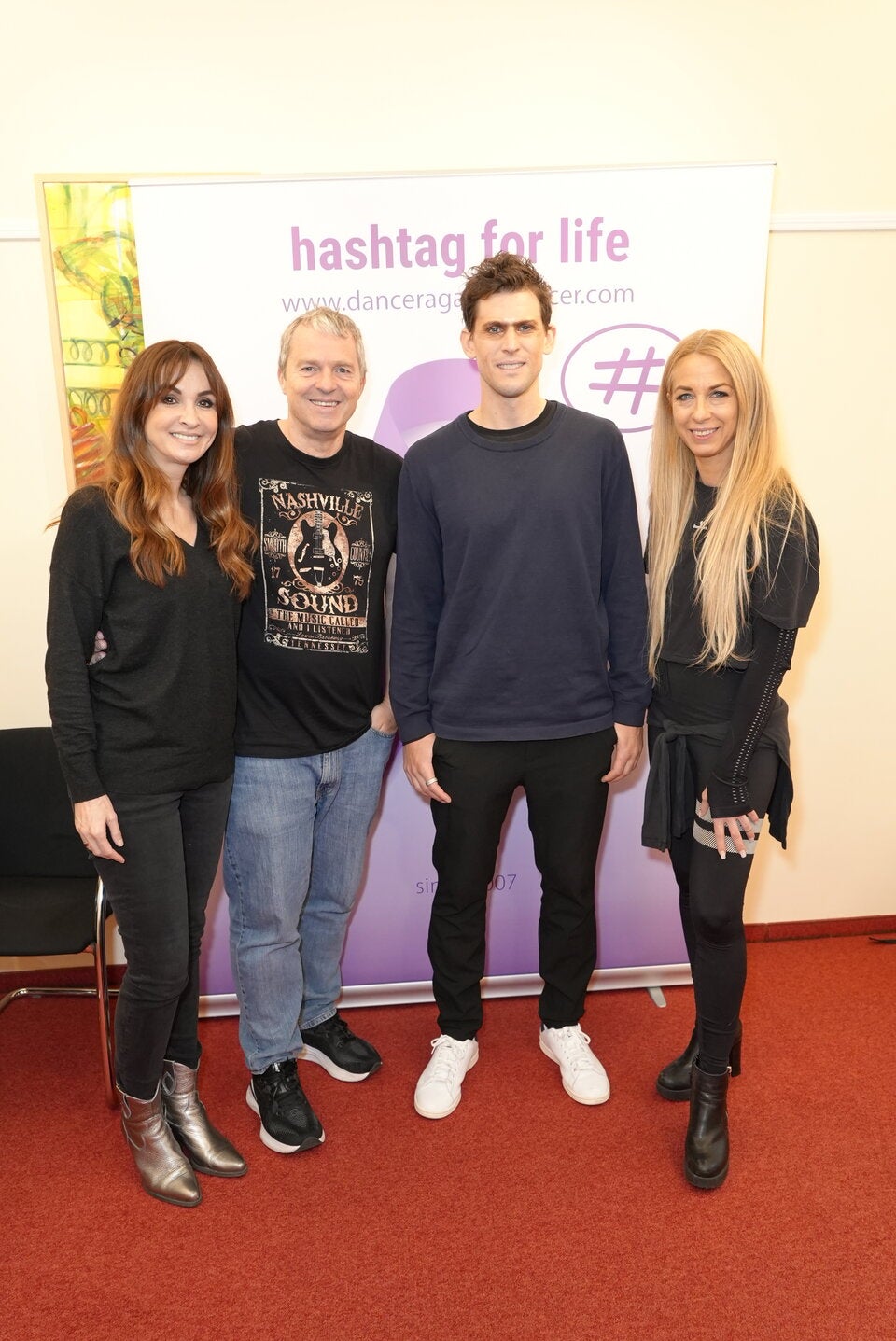Manfred und Nelly Baumann mit Dominic Thiem und Yvonne Rueff