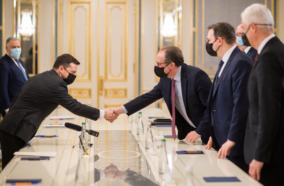 Schallenberg trifft ukrainischen Präsidenten