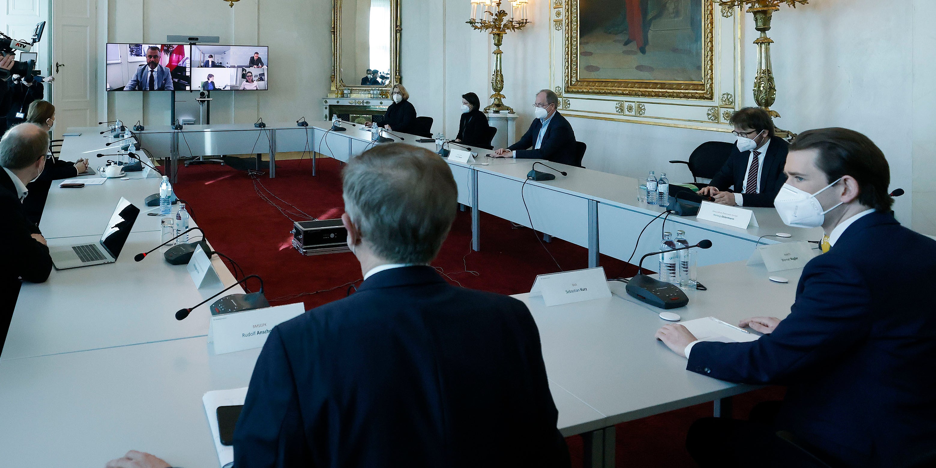 Corona-Gipfel über Lockdown-Lockerungen im Kanzleramt 