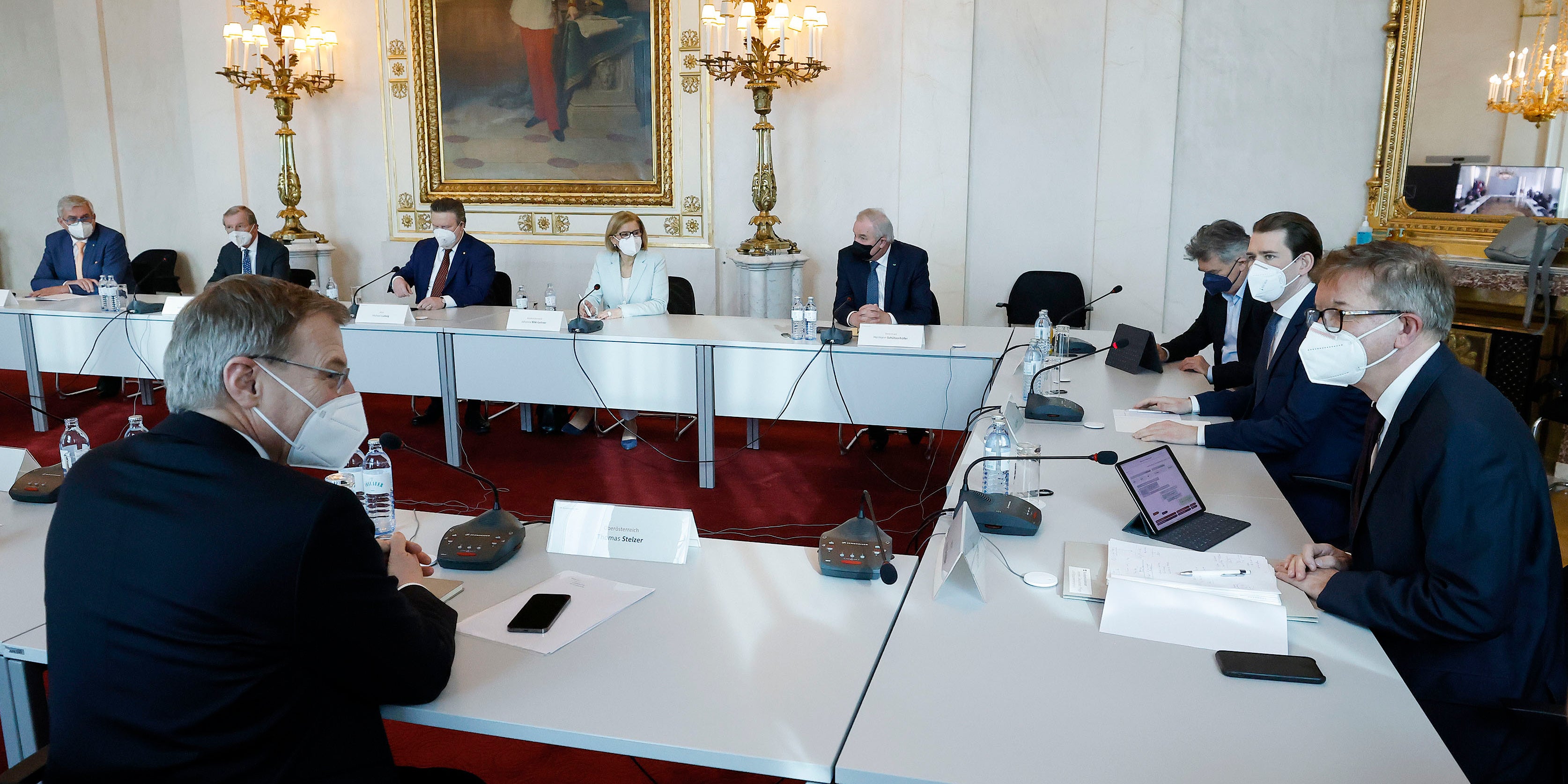 Corona-Gipfel über Lockdown-Lockerungen im Kanzleramt 