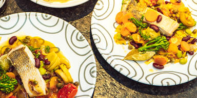 Geschmorter Zander mit Borlottibohnen & Kirschparadeisern