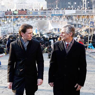 Außenminister Sebastian Kurz will Ukraine Hilfe anbieten