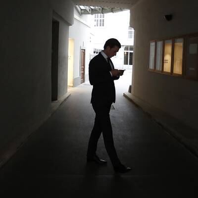 Arnie im Wiener Bundeskanzleramt