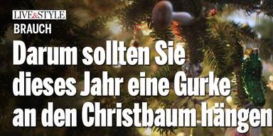 Darum sollten Sie dieses Jahr eine Gurke an den Christbaum hängen