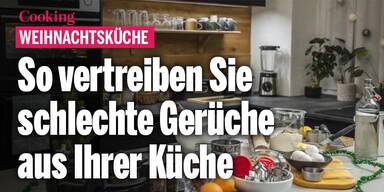 Weihnachtsküche: So vertreiben Sie schlechte Gerüche aus Ihrer Küche