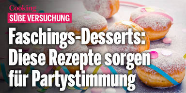 Faschings-Desserts: Diese Rezepte sorgen für Partystimmung