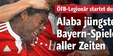 Alaba jüngster Bayern-Spieler der Geschichte