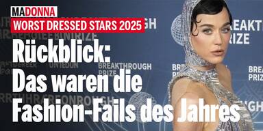 Worst Dressed Stars 2025: Das waren die Fashion-Fails des Jahres