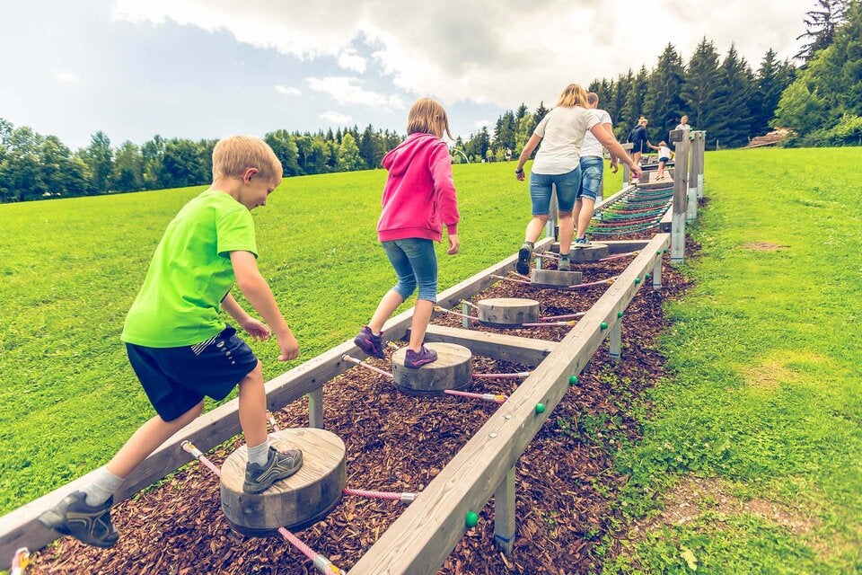 Der Motorikpark bei der Wexl Arena in St. Corona am Wechsel  hat seit Anfang April geöffnet.