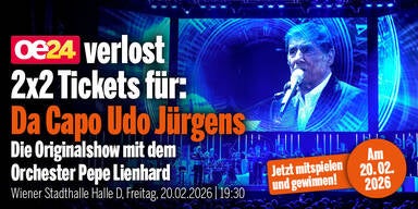 Gewinnen Sie 2x2 Tickets für „Da Capo Udo Jürgens“