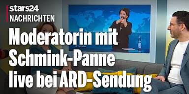 Moderatorin geschockt: Schmink-Panne live bei ARD-Sendung