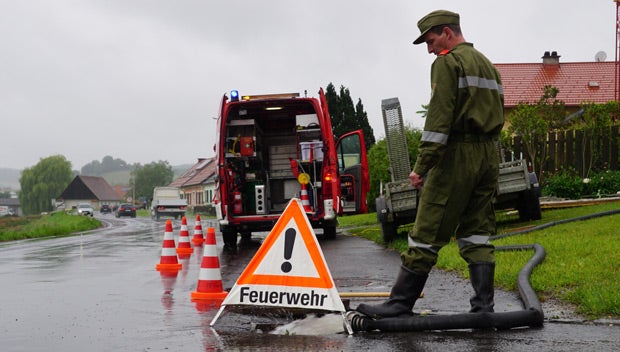 Tief Erik überflutet das Land