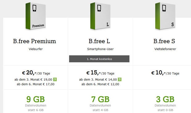 A1 startet B.free LTE-Kampftarife