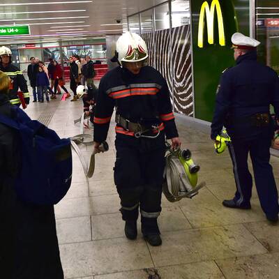 Feuer-Alarm in der Wiener U-Bahn