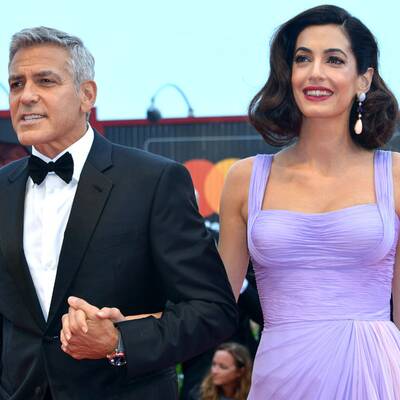 Amal & George strahlen am Red Carpet