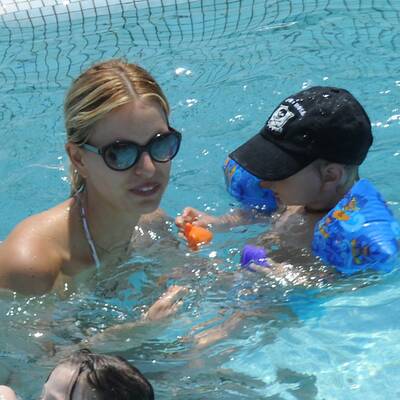 Mama Kurkova & Söhnchen Tobin