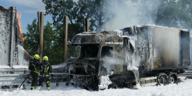 LKW-Brand auf A1