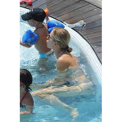 Mama Kurkova & Söhnchen Tobin