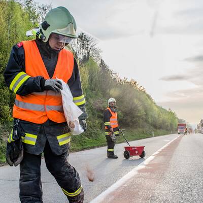 A1 wegen Dieselspur gesperrt