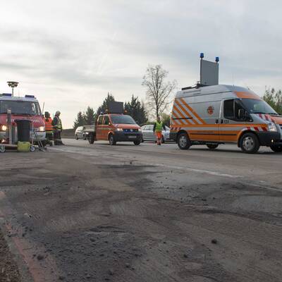 A1 wegen Dieselspur gesperrt