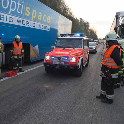 A1 wegen Dieselspur gesperrt