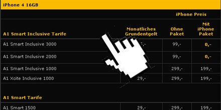 iPhone 4 startet bei A1 am 29. November