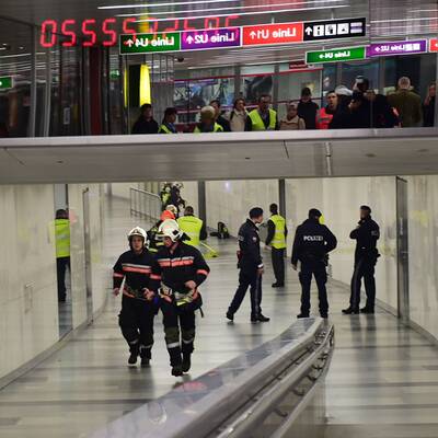 Feuer-Alarm in der Wiener U-Bahn