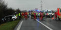 Schwerer Crash auf der A3: 6 Verletzte
