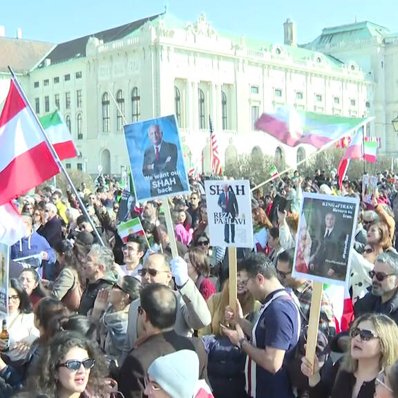 Über tausend Personen bei Iran-Demo